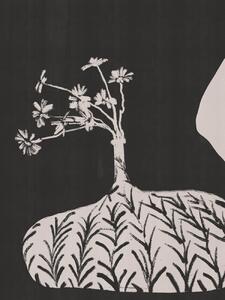 Illusztráció Plump Vase With Slender Flowers, Little Dean, (30 x 40 cm)