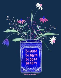 Illusztráció Tin Can Flower Illustration, Baroo Bloom, (30 x 40 cm)