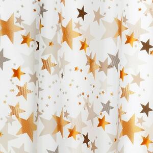 Bellatex Csillagok zuhanyfüggöny, bézs, 180 x 200 cm