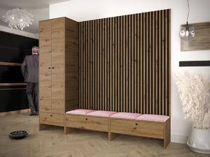 Z0ND0 Előszoba Esmaldos VI (artisan tölgy + fekete + rózsaszín) . 1104721
