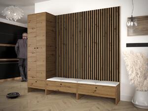 Z0ND0 Előszoba Esmaldos VI (artisan tölgy + fekete + fehér) . 1104729
