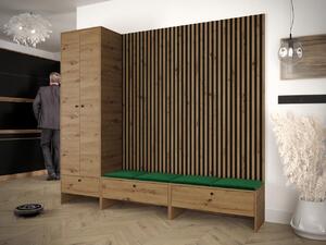 Z0ND0 Előszoba Esmaldos VI (artisan tölgy + fekete + zöld) . 1104727