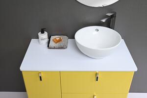 Colorfull Fürdőszoba Bútor Szett, Sárga, 90 cm, 3 darab