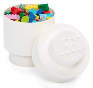 Fehér henger alakú tárolódoboz, ⌀ 12,5 cm - LEGO®