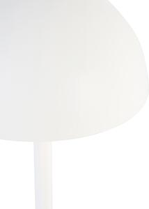 Asztali lámpa fehér, LED-es újratölthető és 3-fokozatú érintőképernyős dimmerrel - Maureen