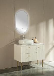 Fürdőszoba Bútor Szett, Astoris Fehér 90 cm, 3 darab
