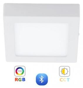 RGB-CCT LED panel , 12W , falon kívüli , négyzet , dimmelhető , színes , állítható fehér színárnyalat , Bluetooth , LEDISSIMO SMART
