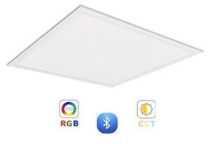 RGB-CCT LED panel , 600 x 600 mm , 40W , süllyesztett , négyzet , dimmelhető , színes , állítható fehér színárnyalat , LEDISSIMO