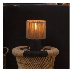 Atmosphera Atmosphera - Asztali lámpa KOBY 1xE14/40W/230V kender/fekete P6531