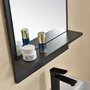 HD Capri Antracit 45 komplett fürdőszoba bútor fali mosdószekrénnyel, kerámia mosdóval és tükörrel