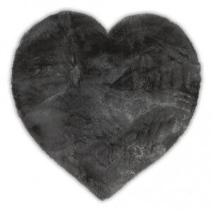 Chiara Uni 601 Anthra szív alakú szőnyeg szürke