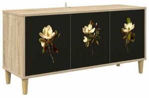 VidaXL TV szekrény BREMEN 102 x 33 x 50 cm Sonoma Szerelt Fa
