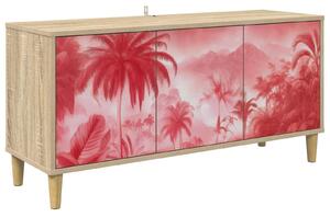 VidaXL TV szekrény AACHEN 102 x 33 x 50 cm Sonoma Szerelt Fa
