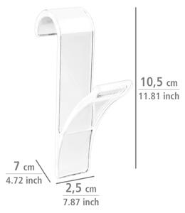 ASTOREO Fürdőszobai fogantyú tapadókorongokhoz - fehér - Méretet 8,5 x 42 x 11,5 cm