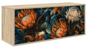 VidaXL Falsítható TV Szekrény LOCHEM 102 x 33 x 40 cm Sonoma Tölgy