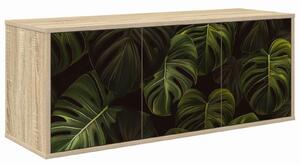 VidaXL Falsítható TV Szekrény ELBURG 102 x 33 x 40 cm Sonoma Tölgy