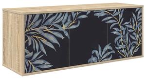 VidaXL Falsítható TV Szekrény DOKKUM 102 x 33 x 40 cm Sonoma Tölgy
