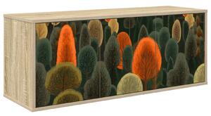 VidaXL Falsítható TV Szekrény ZAANDAM 102 x 33 x 40 cm Sonoma Tölgy