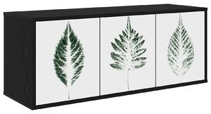 VidaXL Falsítható TV Szekrény HANAU 102 x 33 x 40 cm Fekete Tölgy