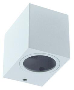 LED lámpatest , GU10-es foglalatú , oldalfali , négyzet , fehér , IP44