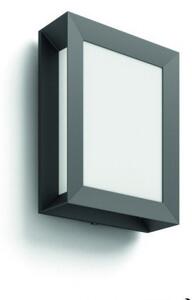 Led lámpatest , oldalfali , 6 Watt , meleg fehér , kültéri , IP44 , Philips , Karp , 17293/93/16