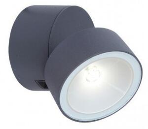 LED lámpatest , oldalfali , 8W , természetes fehér , fekete , kültéri , IP54 , LUTEC , TRUMPET