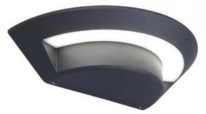 LED lámpatest , oldalfali , 7W , természetes fehér , szürke , kültéri , IP54 , LUTEC , GHOST