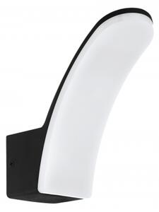 Led lámpatest , oldalfali , 11 Watt , meleg fehér , fekete , kültéri , IP44 , EGLO , FIUMICINO , 98148