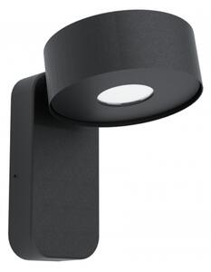 Led lámpatest , oldalfali , 6 Watt , meleg fehér , fekete , kültéri , IP44 , EGLO , PALOSCO , 98737