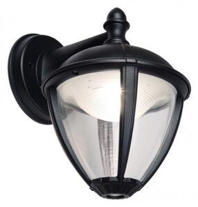 LED lámpatest , oldalfali , 9W , meleg fehér , fekete , kültéri ,150°, IP44 , LUTEC , UNITE