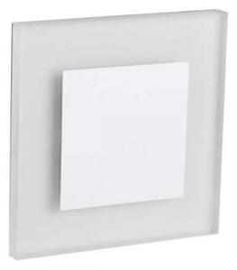 LED lámpatest , oldalfali , lépcsővilágító , irányfény , 0.8W , négyzet , természetes fehér , fehér , APUS