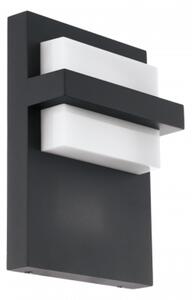 Led lámpatest , oldalfali , 10 Watt , meleg fehér , antarcit , kültéri , IP44 , EGLO , CULPINA , 98088