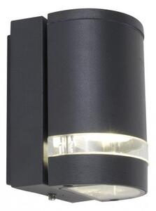 LED lámpatest , oldalfali , GU10 foglalat , sötét szürke , kültéri , IP44 , LUTEC , FOCUS