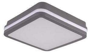 LED lámpatest , mennyezeti , négyzet , 18W , természetes fehér , grafit , BENO , IP54