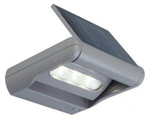 LED lámpatest , oldalfali , forgatható fejjel , 1W , napelemes , természetes fehér , szürke , kültéri , IP44 , LUTEC , MINI LEDSPOT