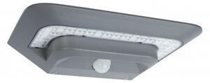LED lámpatest , oldalfali , 2W , napelemes , mozgásérzékelős , természetes fehér , kültéri , IP44 , LUTEC , GHOST SOLAR