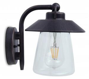 LED lámpatest , oldalfali , E27 foglalat , matt rozsdabarna , kültéri , IP44 , LUTEC , CATE