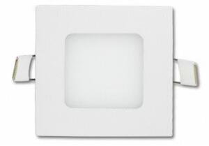 LED panel , 6W , süllyesztett , négyzet , természetes fehér , LM