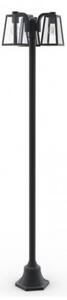 LED lámpatest , álló , 187 cm , 3 x E27 foglalat , matt fekete , kültéri , IP44 , LUTEC , FIA
