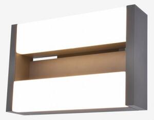 LED lámpatest , oldalfali , billenthető , 17.8W , meleg fehér , szürke , kültéri , IP44 , LUTEC , Conroy