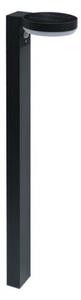 LED lámpatest , állólámpa , napelemes , mozgásérzékelővel , 6W , 90 cm , hideg fehér , fekete , kültéri , IP44