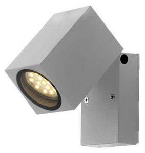 LED lámpatest , GU10-es foglalatú , oldalfali , négyzet , állítható fejű , ezüst , IP44 , Optonica