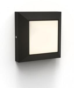 LED lámpatest , oldalfali , 4W , meleg fehér , matt fekete , kültéri , IP54 , LUTEC , HELENA