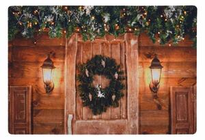 Karácsonyi lábtörlő RUSTIC WELCOME 38x58 cm - több változatban Változat: Koszorú