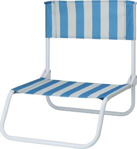 Stripes összecsukható strandszék, 65 x 44 x 19 cm, kék