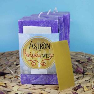 Astron Kívánsággyertya 4x – Hasábok, családi csomagolás - lila