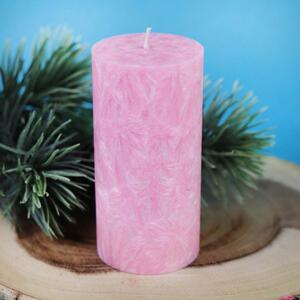 Illatos gyertya - Karácsonyi puncs, 340g, rózsaszín