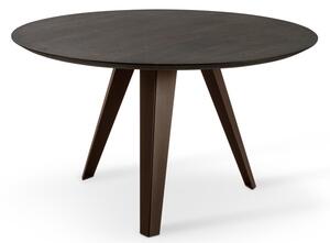 HENRY design kerek étkezőasztal - füstös sötét tölgy - 130cm