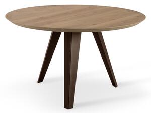 HENRY design kerek étkezőasztal - tölgy - 130cm