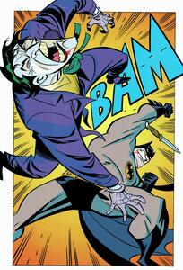 Művészi plakát Joker and Batman fight, (26.7 x 40 cm)